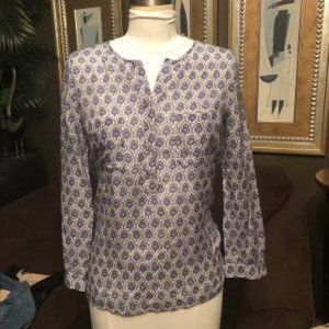 Cotton and Silk Blouse by Joie